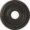 Ekena Millwork Cole PVC Ceiling Medallion (Fits Canopies up to 4 1/4"), Metallic Charcoal, 13"OD x 3 1/2"ID x 3/4"P CMP13COCCH - alternate 1
